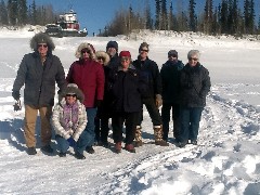 Norm Overbay; Kay Overbay; Ruth Bennett McDougal Dorrough; Dan Dorrough; Kathleen Leitgeb; John (Bus Driver); Sheyy Lewis; Phyllis Hergenrader; Yukon River; AK